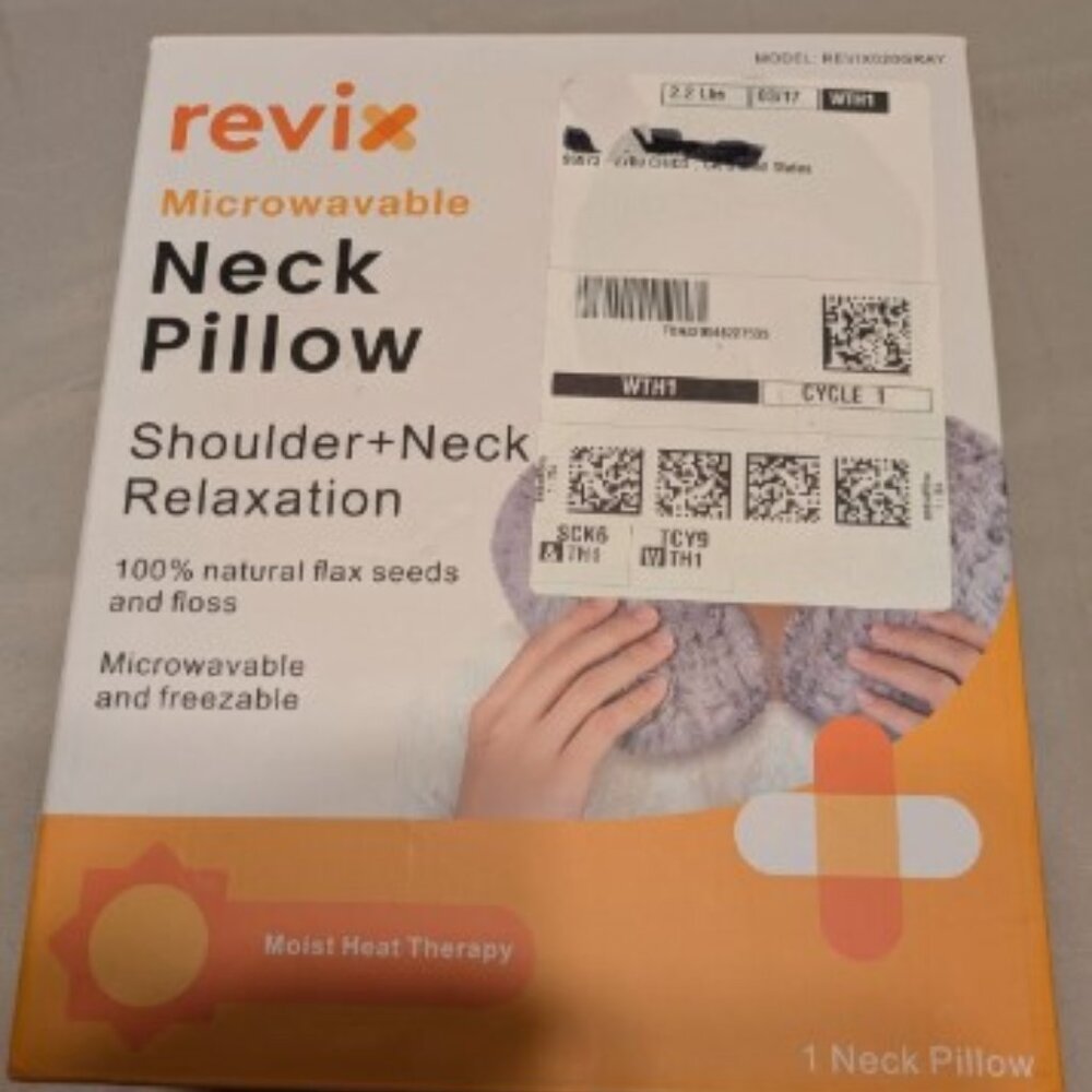 Revix Microwavable Neck Pillow Model Revix020Gray Shoulder & Neck Relaxation